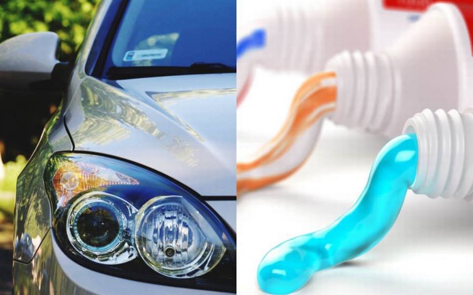 Truco: Limpia los faros del coche con pasta de dientes