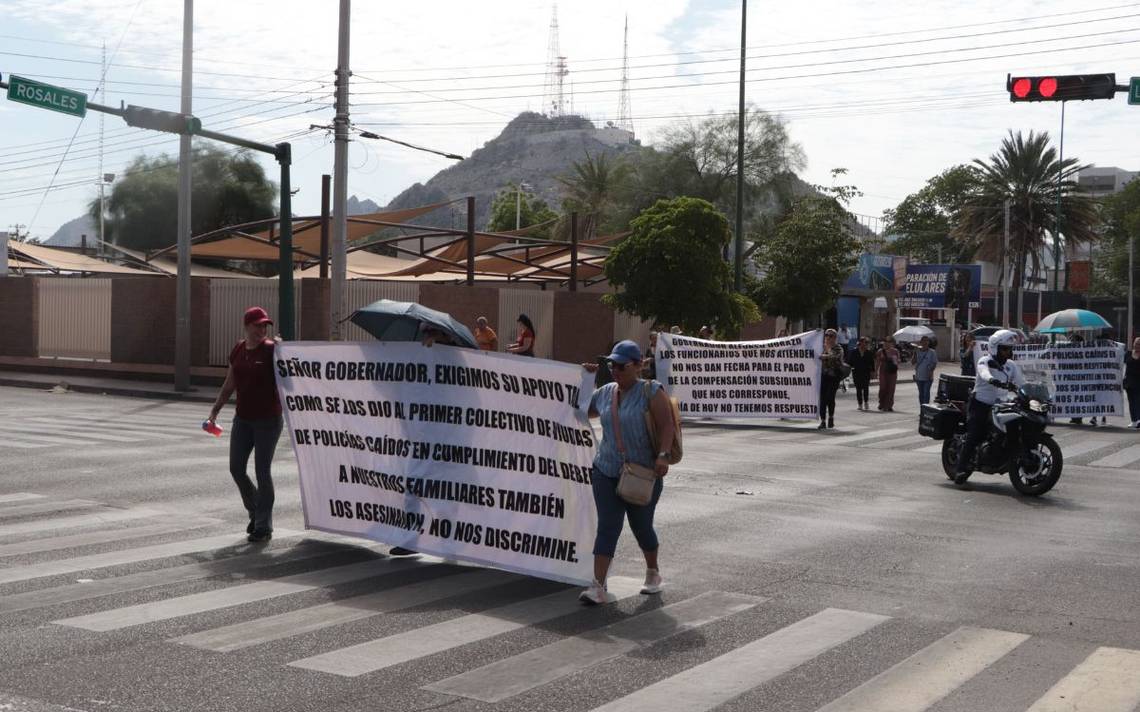 Viudas de policías en Sonora exigen compensaciones: protestas y demandas